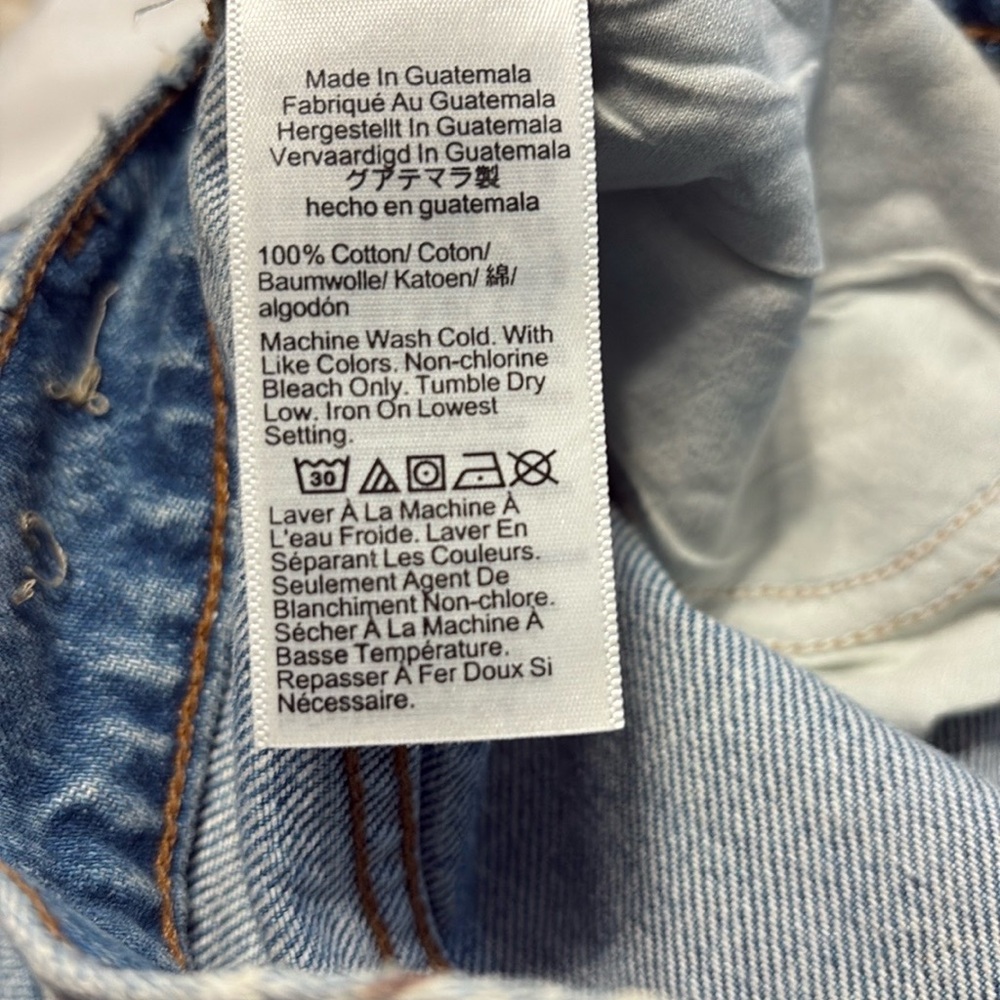 Madewell The Perfect Vintage Straight Jeans Size 26 Light Wash High Rise - Picture 8 of 8